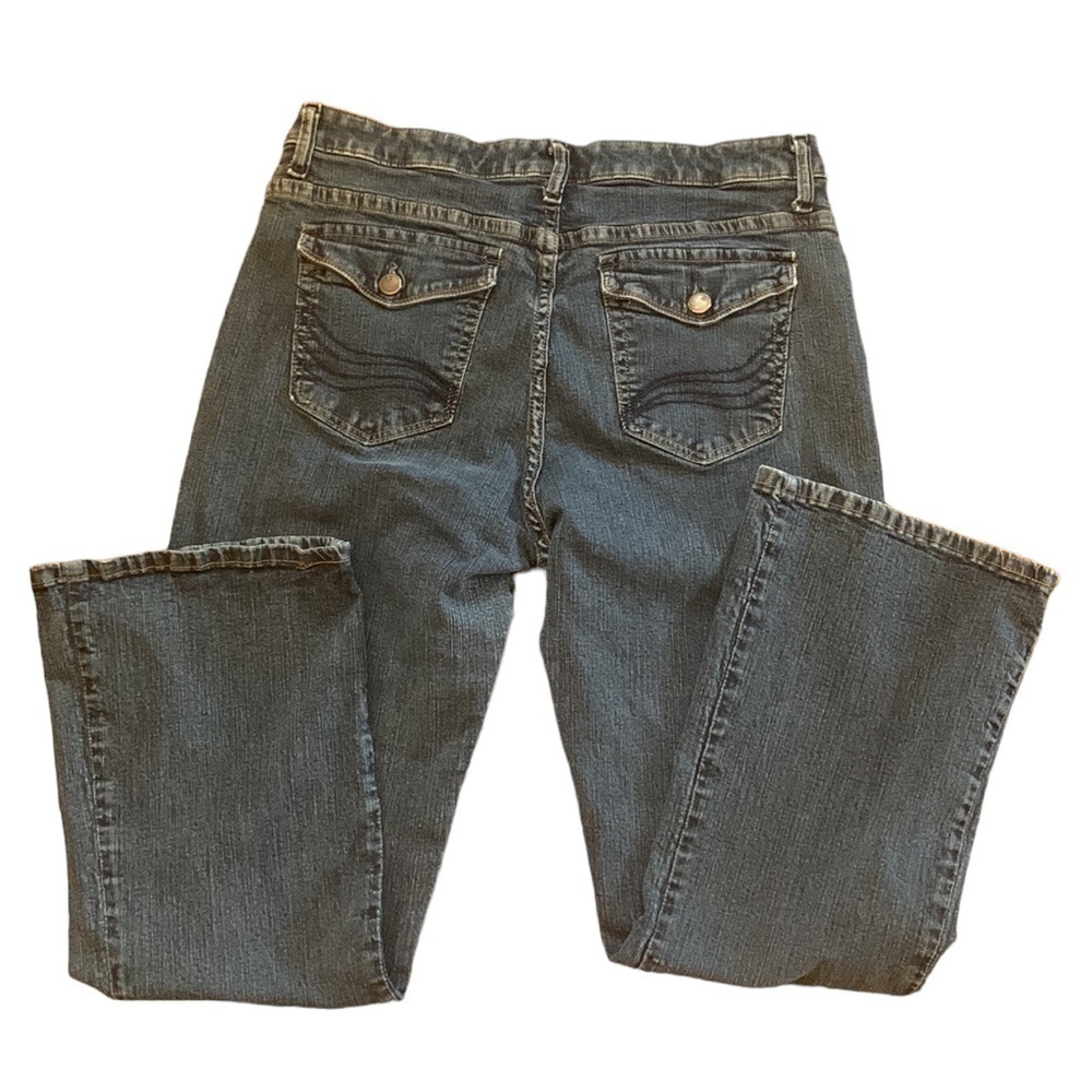 Lee Slender Secret Lower on the Waist Cotton Blend Denim Blue Jeans Size 4 Short